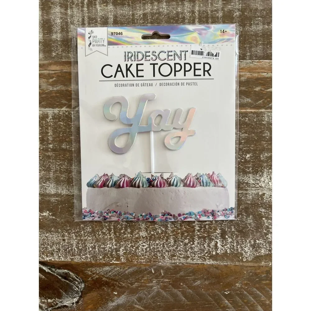 Iridescent Cake Topper 